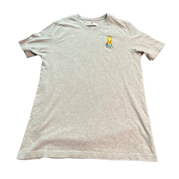 The‎ Simpsons Bart Simpson Gray T-Shirt XL Patch 20th Television - Picture 2 of 6